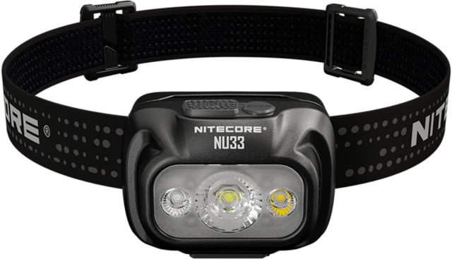 Nitecore NU33 LED Rechargeable Headlamp w/White & Red Beams White/Red 700 Lumen Black