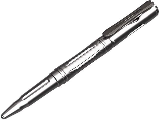 Nitecore NTP20 Titanium Tactical Self Defense Pen w/Tungsten Steel Tip Silver 6952506492664