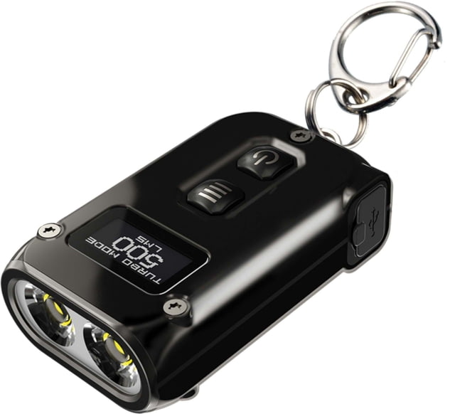 Nitecore TINI OSRAM P8 Rechargeable Keychain LED Flashlight White 2500 Lumens Stainless Steel 6952506407149