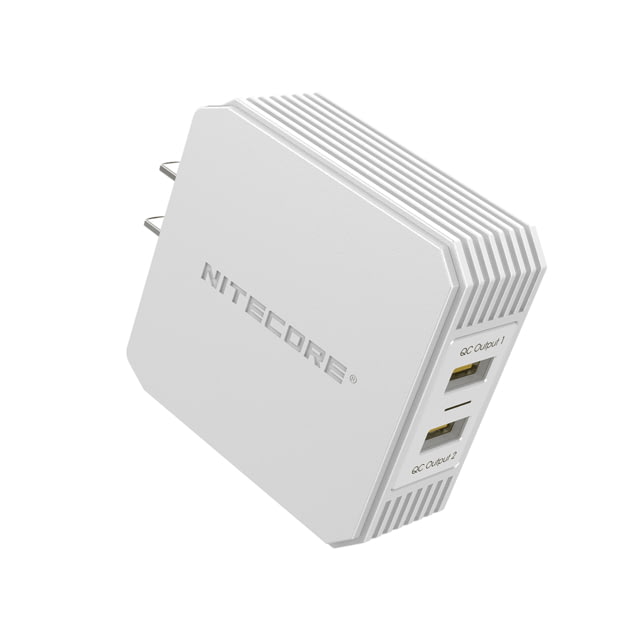 Nitecore UA42Q 2-Port Quick Charge USB 2.0 & 3.0 Adapter Silver 6952506493067
