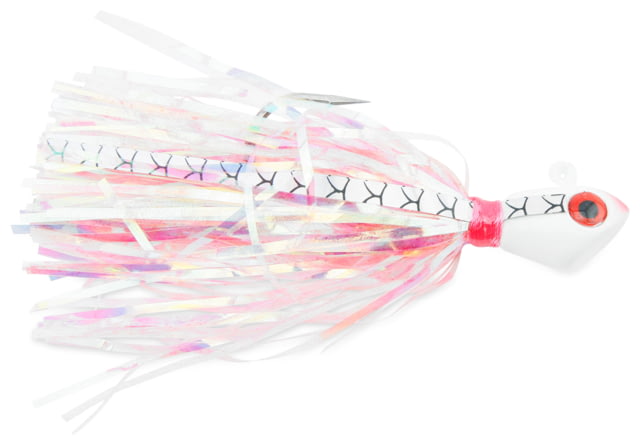 No Alibi Alien Jig Inshore Series Style AJPP Pearl Red Skirt 1/2 oz Chartreuse Head