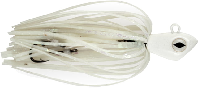 No Alibi Alien Jig Offshore Series Fluorescent White Skirt 2 oz White Head
