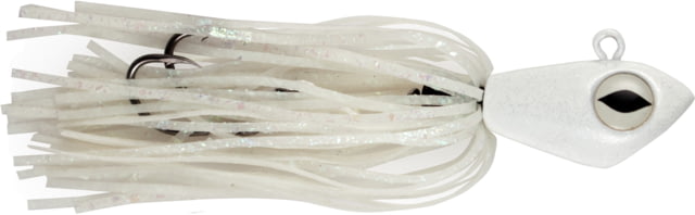 No Alibi Alien Jig Offshore Series Fluorescent White Skirt 4 oz White Head