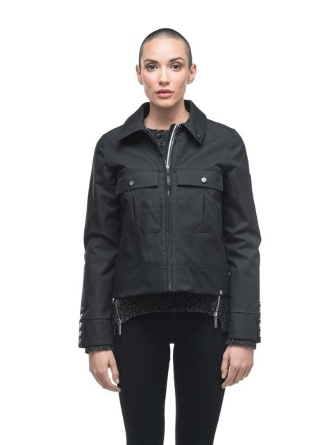 Nobis Isabella Military Cropped Jacket - Women's Black Small