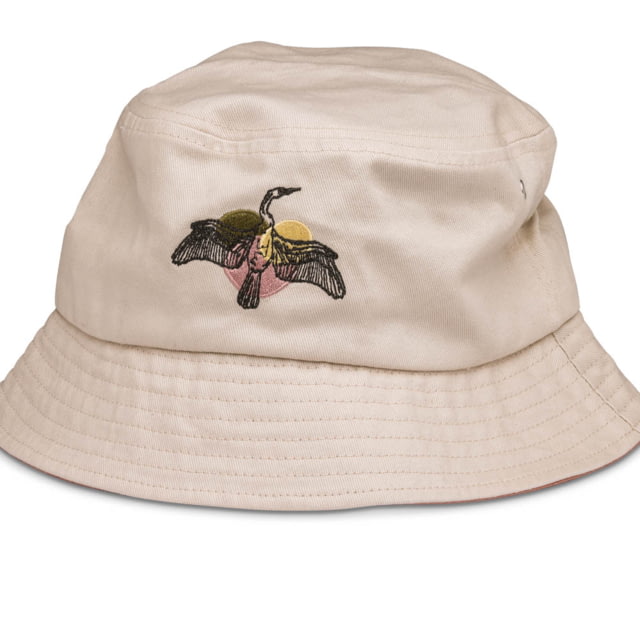 Nocs Provisions Interesting Bird Hemp Bucket Cap Anhinga One Size