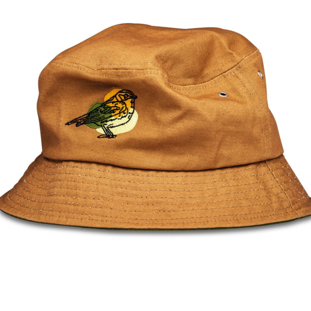 Nocs Provisions Interesting Bird Hemp Bucket Cap Blackburnian Warbler One Size