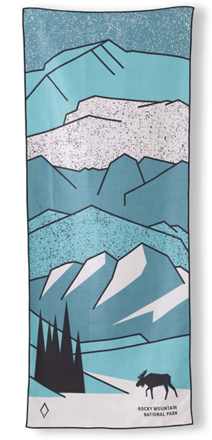 Nomadix Original Towel National Parks Rocky Mountain Day 30in x 72.5in