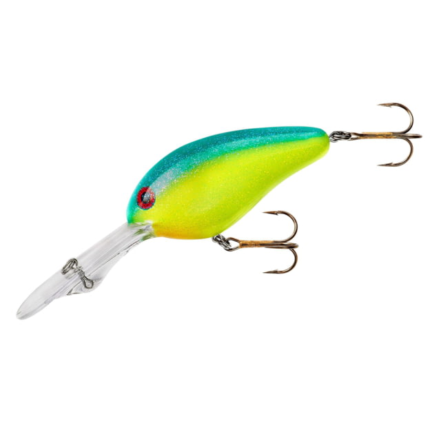 Norman Lures Norman Lures Double Deep Crankbait 3ft 5/8oz Gel-Coat Floating Blue/Chartreuse