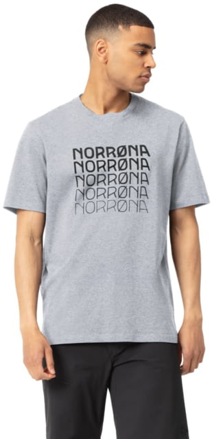 Norrona /29 Cotton Bolder T-Shirt - Mens Grey Melange Medium 7042698459541