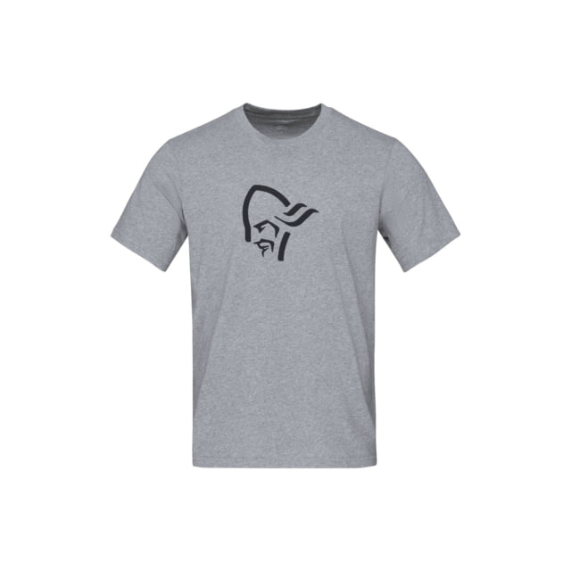Norrona /29 Cotton Viking T-Shirt - Men's Grey Melange/Caviar Medium