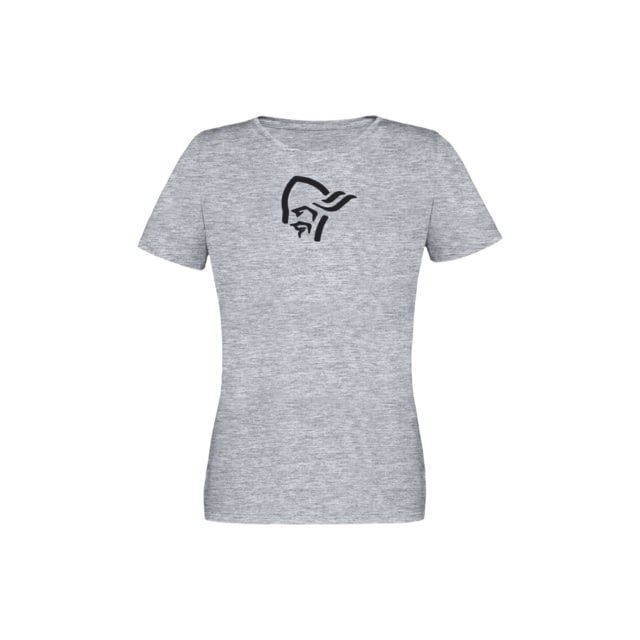 Norrona /29 Cotton Viking T-Shirt - Women's Drizzle Melange/Caviar Extra Small