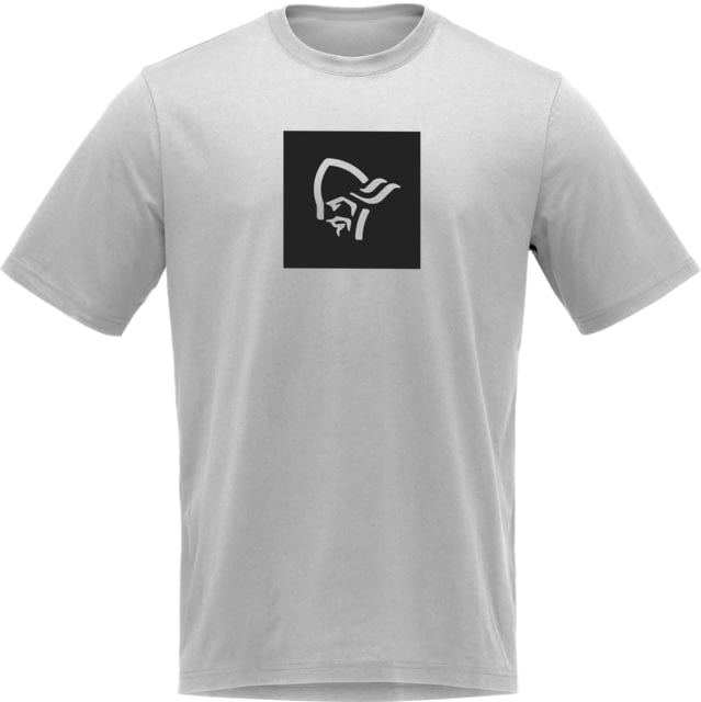 Norrona Cotton Square Viking T-Shirt - Men's Drizzle Melange Large