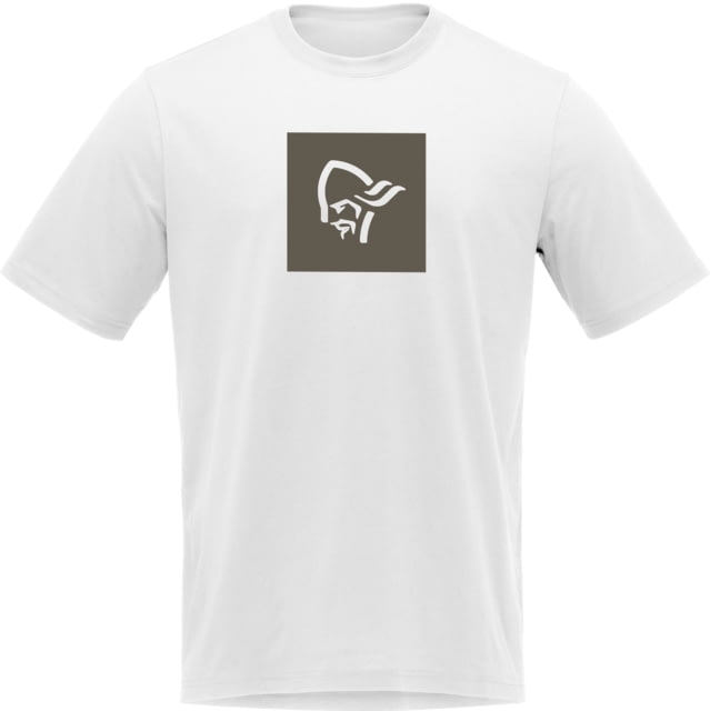 Norrona Cotton Square Viking T-Shirt - Men's Pure White Medium