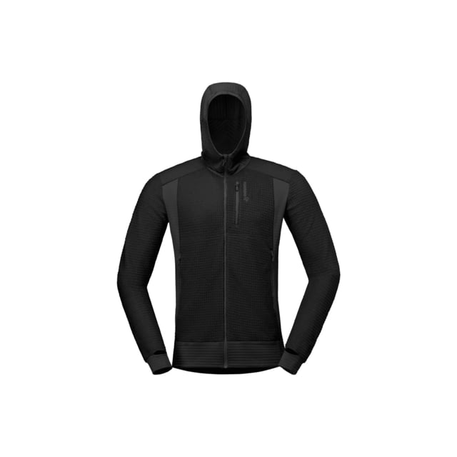 Norrona Falketind Alpha 120 Zip Hooded Jacket - Men's Caviar Medium