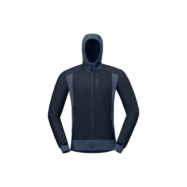 Norrona Falketind Alpha 120 Zip Hooded Jacket - Men's Indigo Night Extra Large