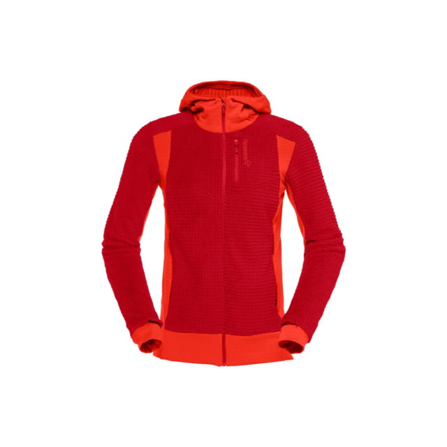 Norrona Falketind Alpha 120 Zip Hooded Jacket - Women's Aura Orange Large
