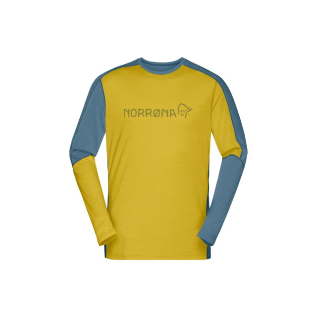 Norrona Falketind Equaliser Merino Round Neck Shirt - Men's Calendula Large