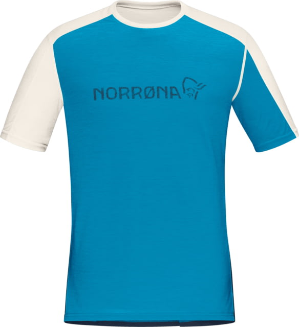 Norrona Falketind Equaliser Merino T-Shirt - Mens Hawaiian surf/Indigo Night Extra Large 7042698472380