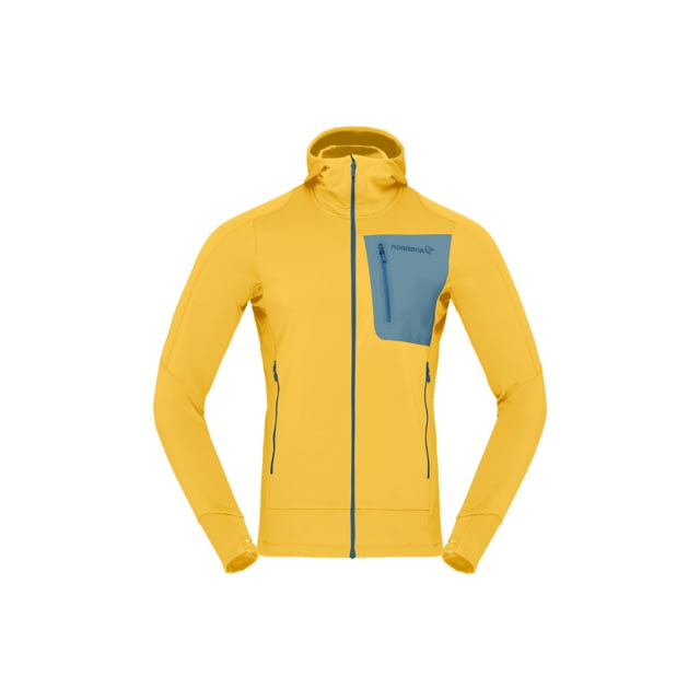 Norrona Falketind Power Grid Hooded Jacket - Men's Calendula Small
