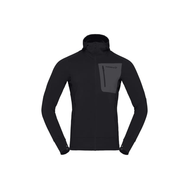 Norrona Falketind Power Grid Hooded Jacket - Men's Caviar Large