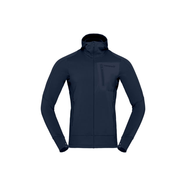 Norrona Falketind Power Grid Hooded Jacket - Men's Indigo Night Small