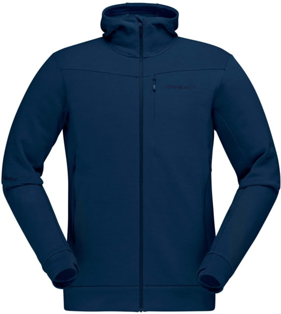 Norrona Falketind Warmwool Stretch Zip Hooded Jacket – Men’s Indigo Night Large 1820-20 2295