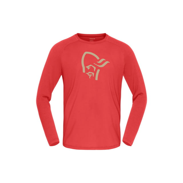 Norrona Femund PureUll Long Sleeve Top - Men's Paprika Extra Large