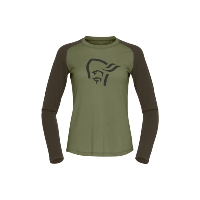 Norrona Femund PureUll Long Sleeve Top - Women's Loden Green Medium