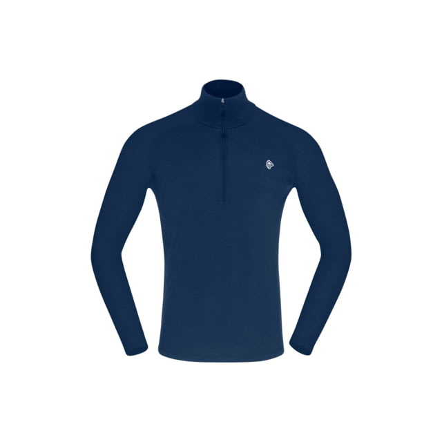 Norrona Femund Pureull Zip Neck Top - Men's Indigo Night Extra Large