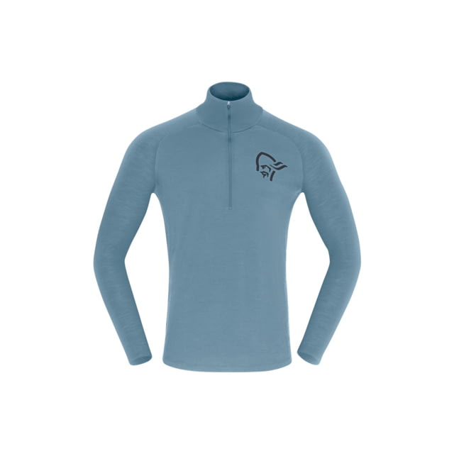 Norrona Femund Pureull Zip Neck Top - Men's Trooper 2XL