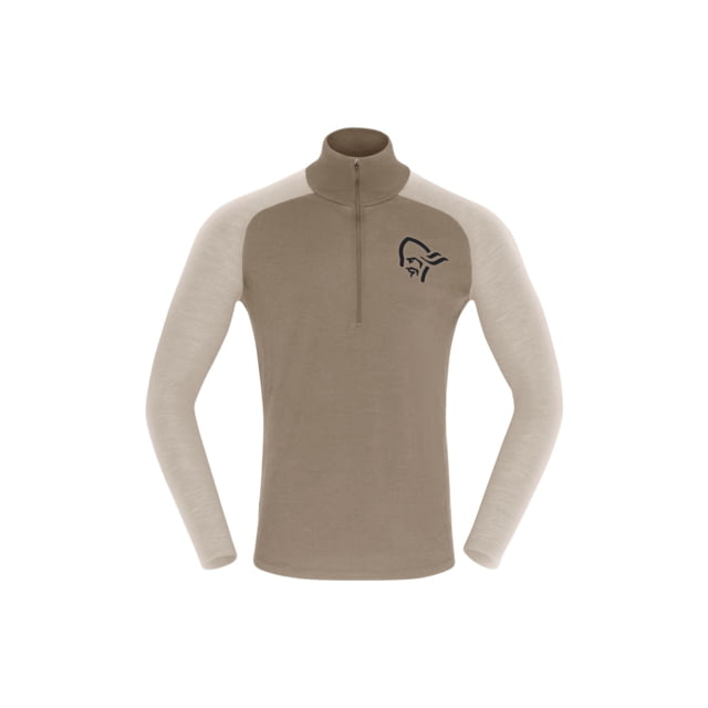 Norrona Femund Pureull Zip Neck Top - Men's Winter Twig 2XL