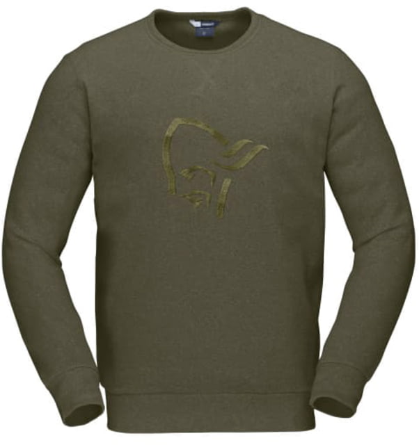 Norrona Femund Warm1 Crew Neck Top Olive Night Medium