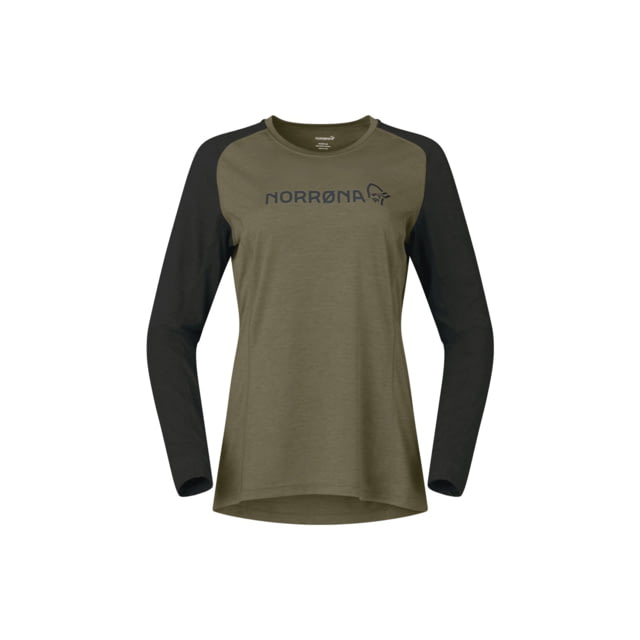Norrona Fjora Equaliser Lightweight Long Sleeve Top - Women's Olive Night Large