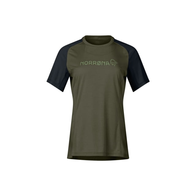 Norrona Fjora Equaliser Lightweight T-Shirt - Women's Olive Night Large