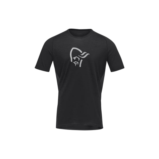 Norrona Fjora Wool T-Shirt - Men's Caviar Medium