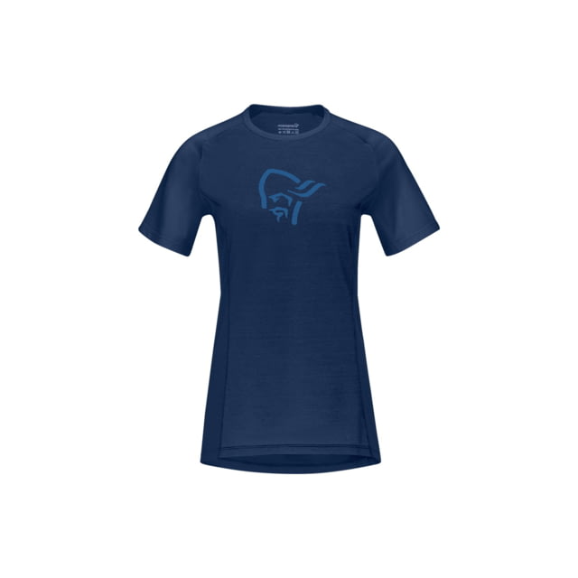Norrona Fjora Wool T-Shirt - Women's Indigo Night/Infinity Large