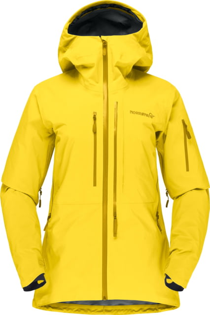 Norrona Lofoten Gore-Tex Pro Jacket - Womens Blazing Yellow Medium 1031-20 5618
