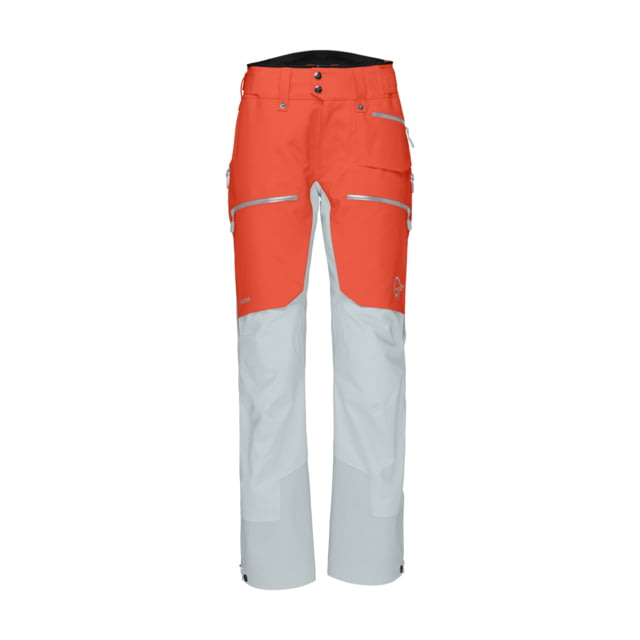 Norrona Lofoten Gore-Tex Pro Pants - Womens Orange Alert/Blue Fog Extra Large 1032-20 5629 XL