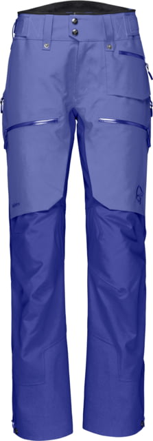 Norrona Lofoten Gore-Tex Pro Pants - Womens Violet Storm/Royal Blue Large 1032-20 6748
