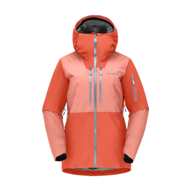 Norrona Lofoten Gore-Tex Thermo100 Jacket - Womens Orange Alert/Peach Amber Small 1004-21 5628