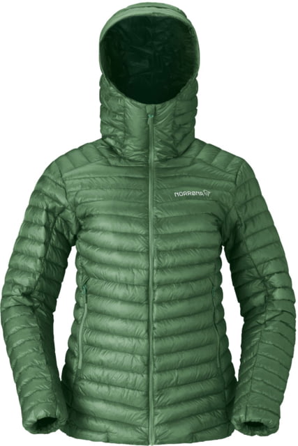 Norrona Trollveggen Down800 Super Light Hood - Women's Dark Ivy XS