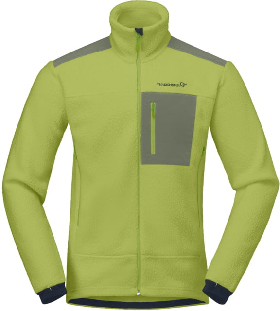 Norrona Trollveggen Warm3 Jacket - Men's Dark Citron/Deep Lichen Green L