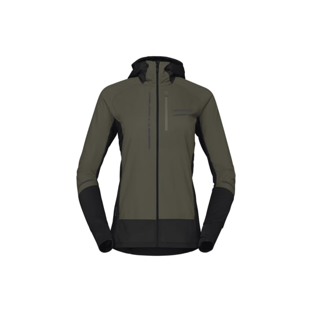 Norrona Senja Alpha90 Zip Hoodie - Women's Olive Night Medium