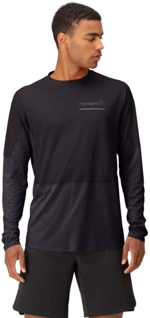 Norrona Senja Equaliser Lightweight Long Sleeve Shirt - Men's Caviar Black Medium 5820-23 7718