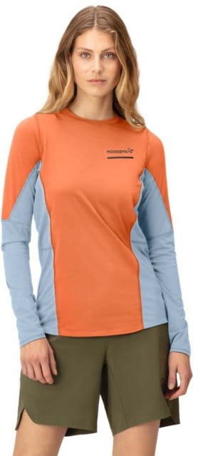 Norrona Senja Equaliser Lightweight Long Sleeve Shirt - Women's Flamingo Large 5824-23 1251