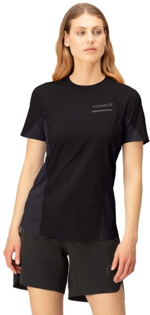 Norrona Senja Equaliser Lightweight T-Shirt - Women's Caviar Black Medium 5807-23 7718