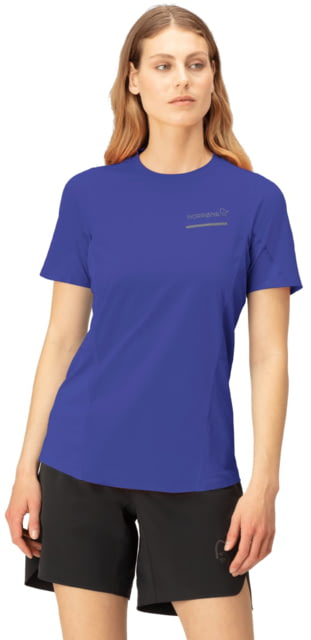 Norrona Senja Equaliser Lightweight T-Shirt - Women's Royal Blue Small