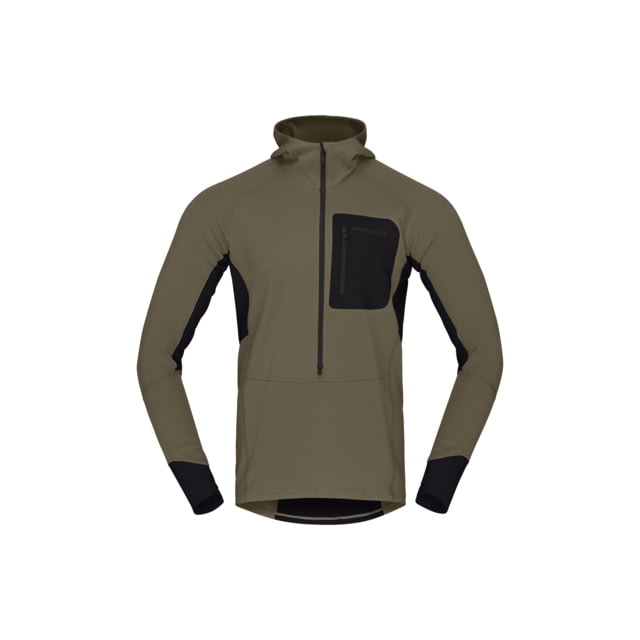 Norrona Senja Warm1 Hoodie - Men's Olive Night Large
