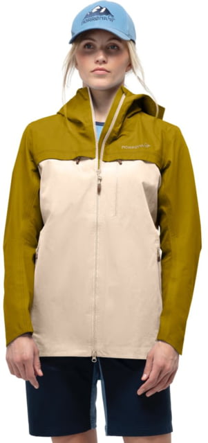 Norrona Svalbard Cotton Jacket - Womens Golden Palm/Ecru Extra Small 7042698463371