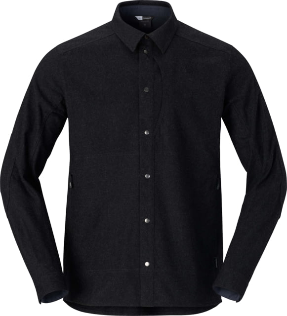 Norrona Norrona Tamok Wool Plain Shirt - Men's Caviar Melange Medium
